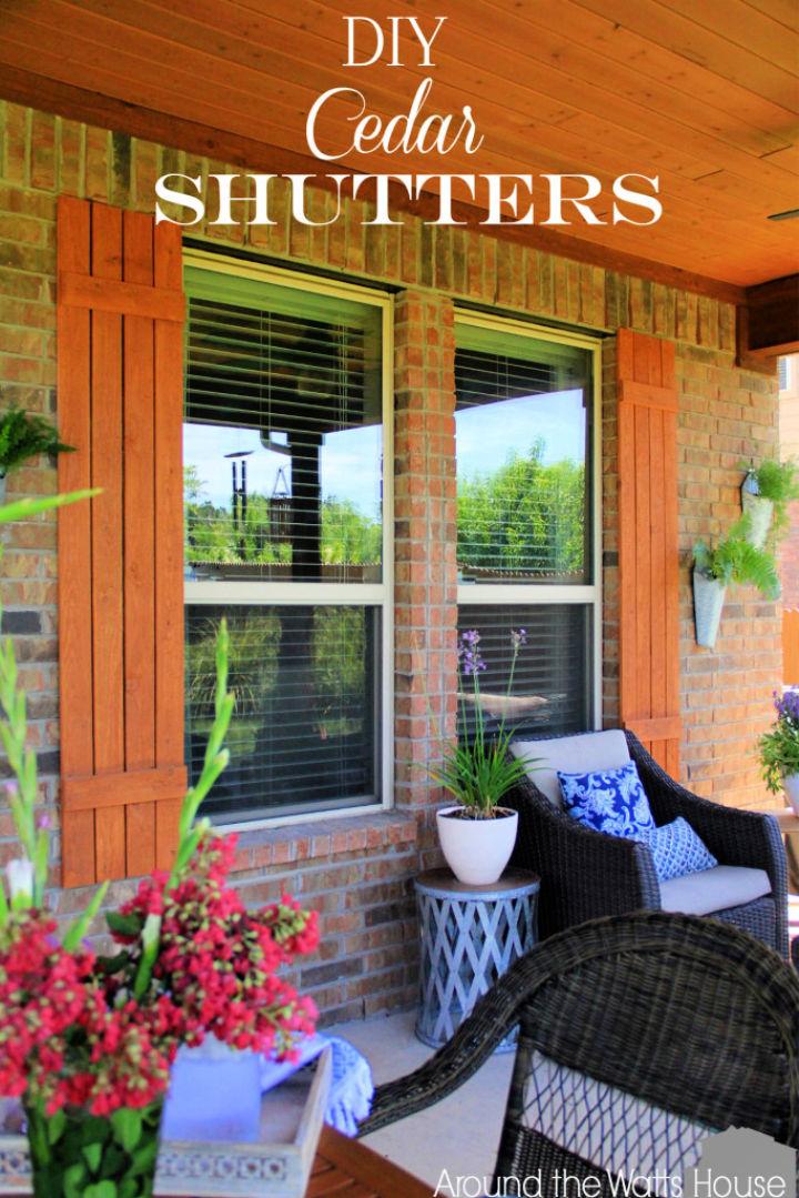 Make Your Own Cedar Shutters