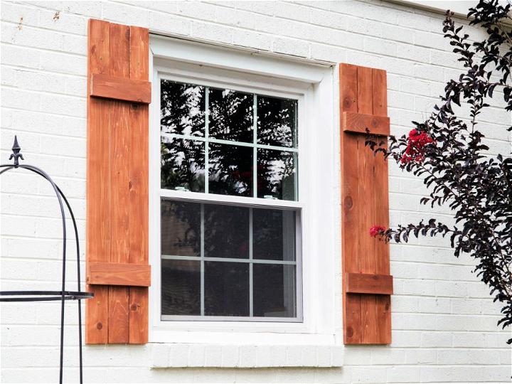 Homemade Exterior Window Wooden Shutters