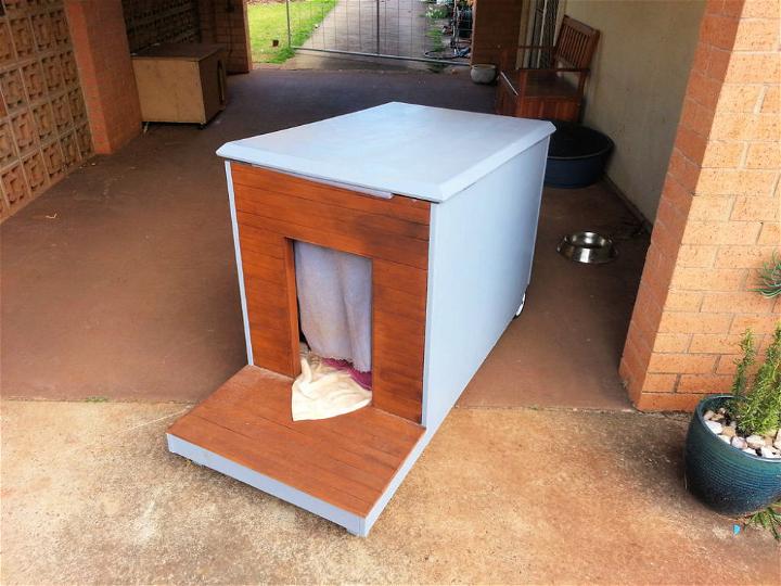 Homemade Mobile Dog House
