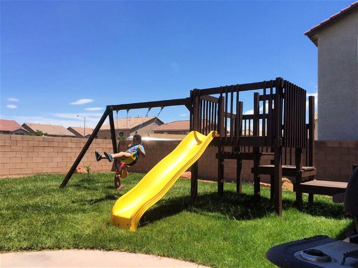 How to Build a Swing Set With Playset