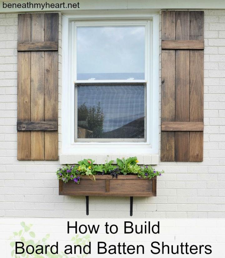 Easy DIY Board and Batten Shutters