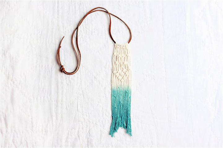 Make Your Own Macrame Necklace
