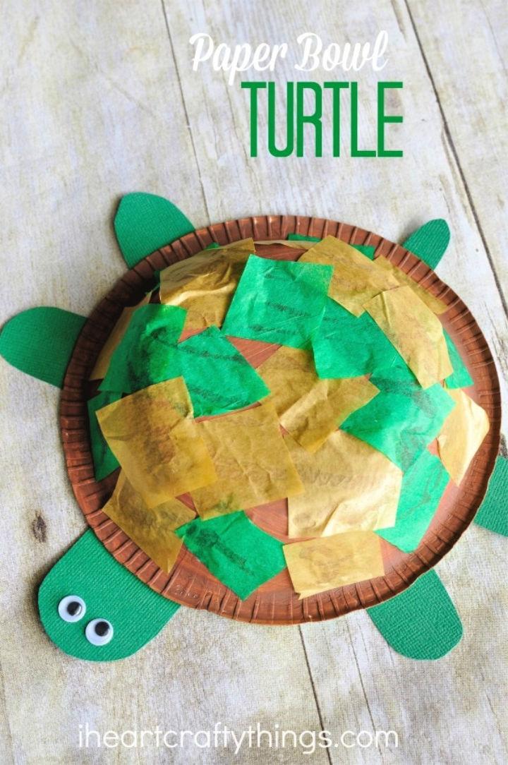 How to Make a Paper Bowl Turtle