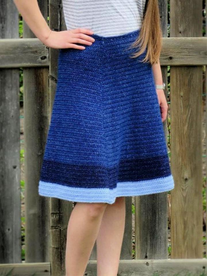 Easiest Jean Skirt Crochet Pattern