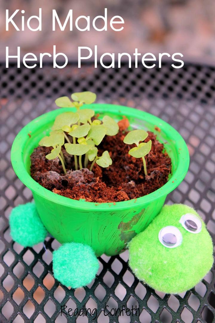 Kid Made Turtle Herb Planters