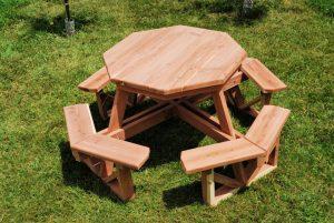 10 Free DIY Octagon Picnic Table Plans