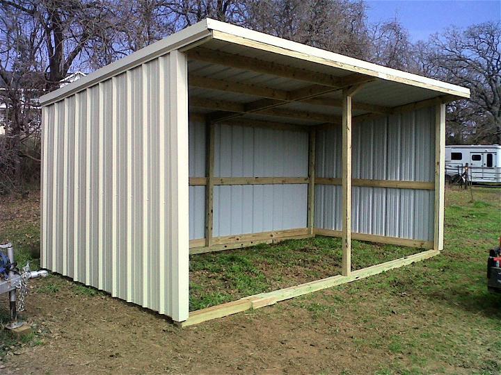 Lean to Metal Shed Plans