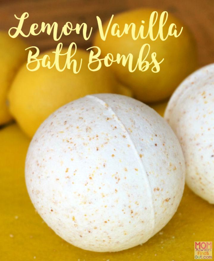 Lemon Vanilla Bath Bomb Recipe