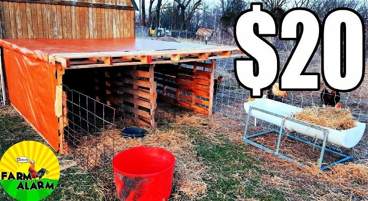 DIY Pallet Livestock Shelter for $20
