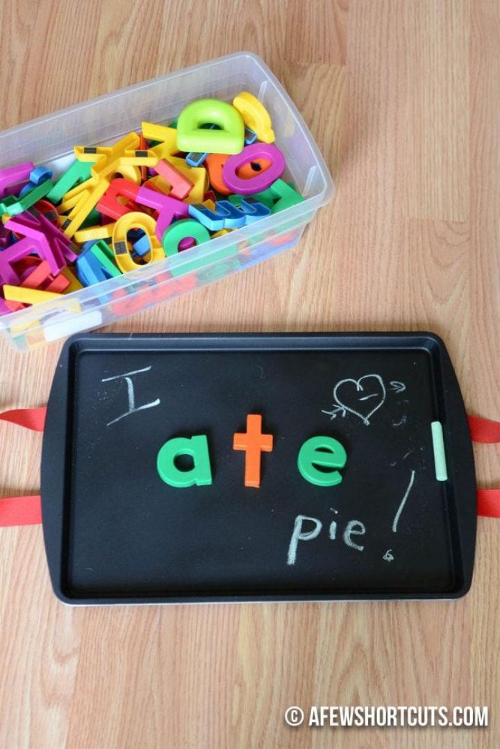 Handmade Magnetic Chalkboard Lap Desk