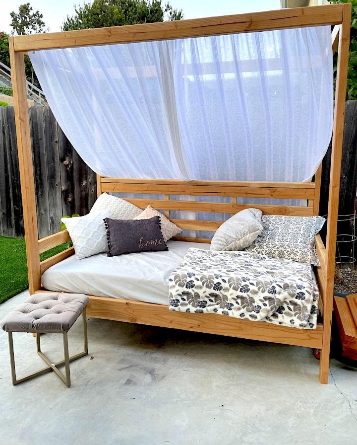Making an Outdoor Daybed with Canopy
