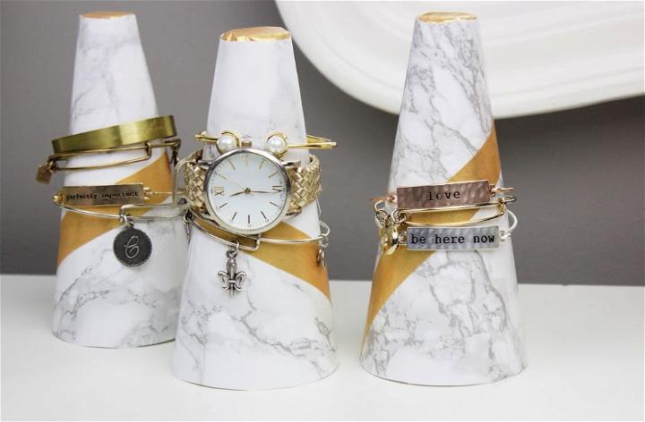 How to Make Marble Cone Bracelet Holder