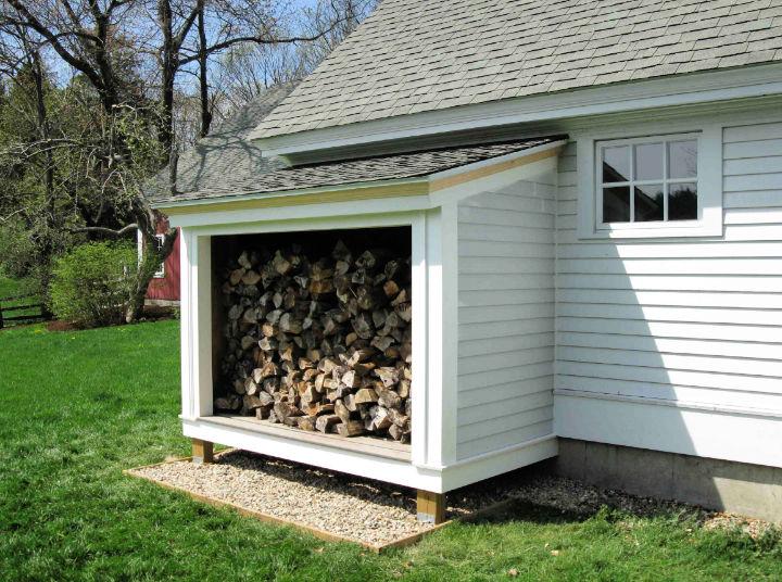 Matching Home and Firewood Shed Plan