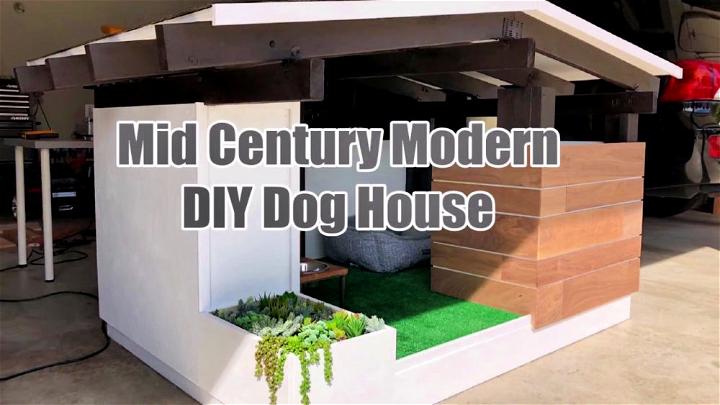 Modern DIY Mid Century Dog House