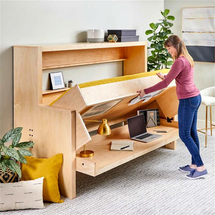 Murphy Bed With Desk Building Plans