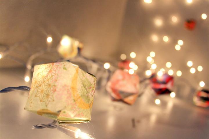 DIY Origami Balloon Twinkle Lights