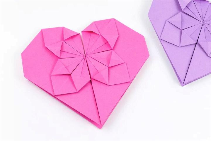 DIY Origami Dollar Heart