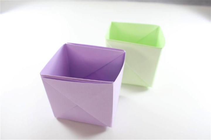 DIY Origami Pen Holder Box