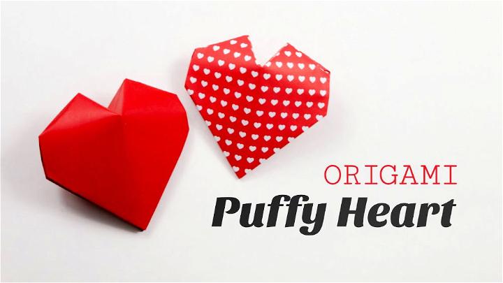 Make an Origami Puffy Heart Balloon 