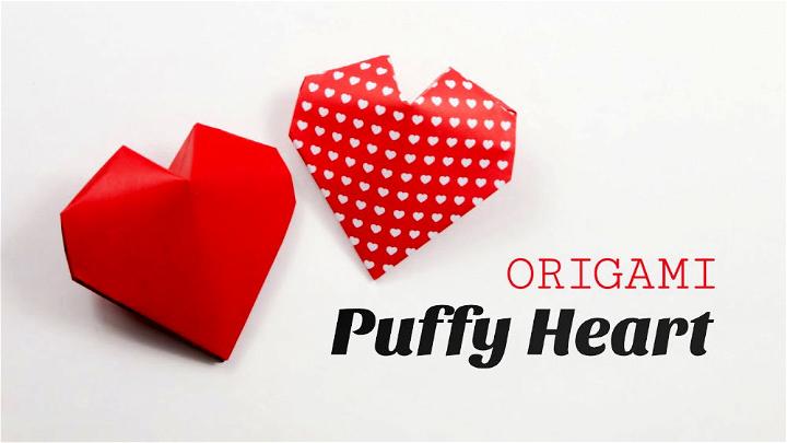 Origami Puffy Heart