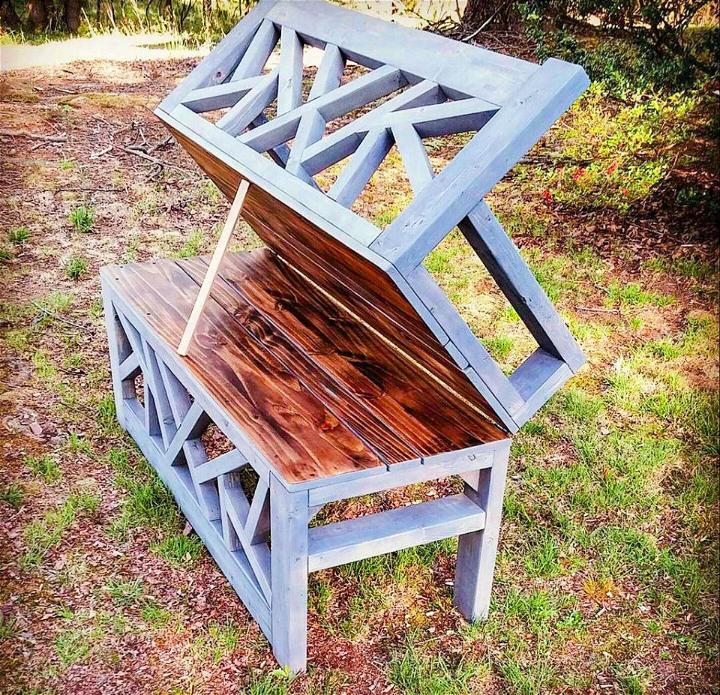Outdoor Convertible Coffee Table and Bench Design