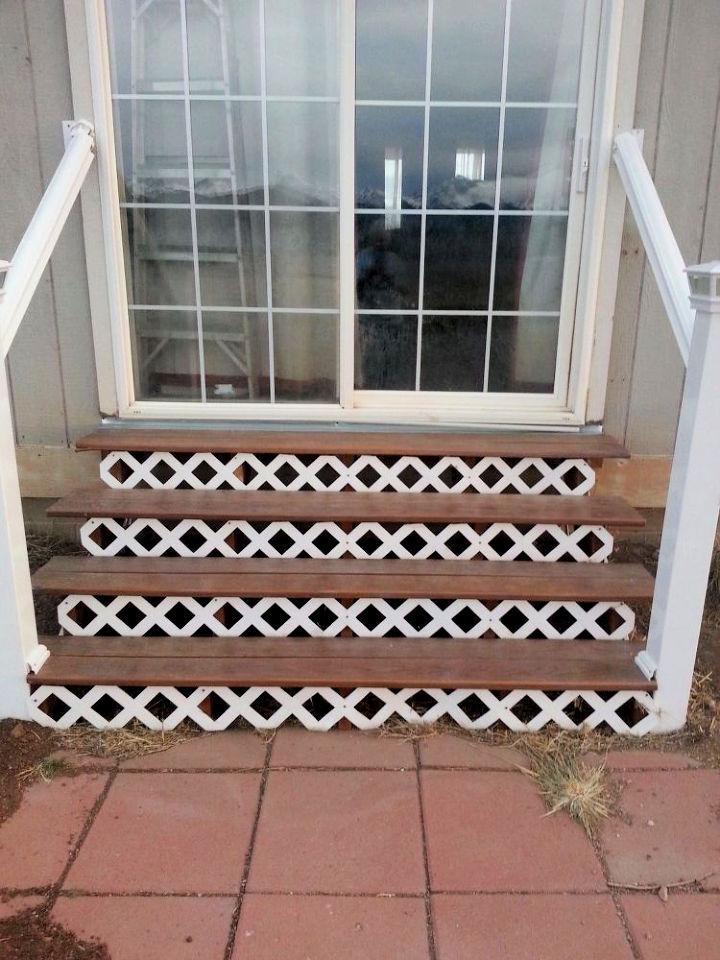 Homemade Outside Stairs