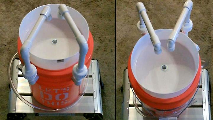 Homemade PVC Bucket Sink