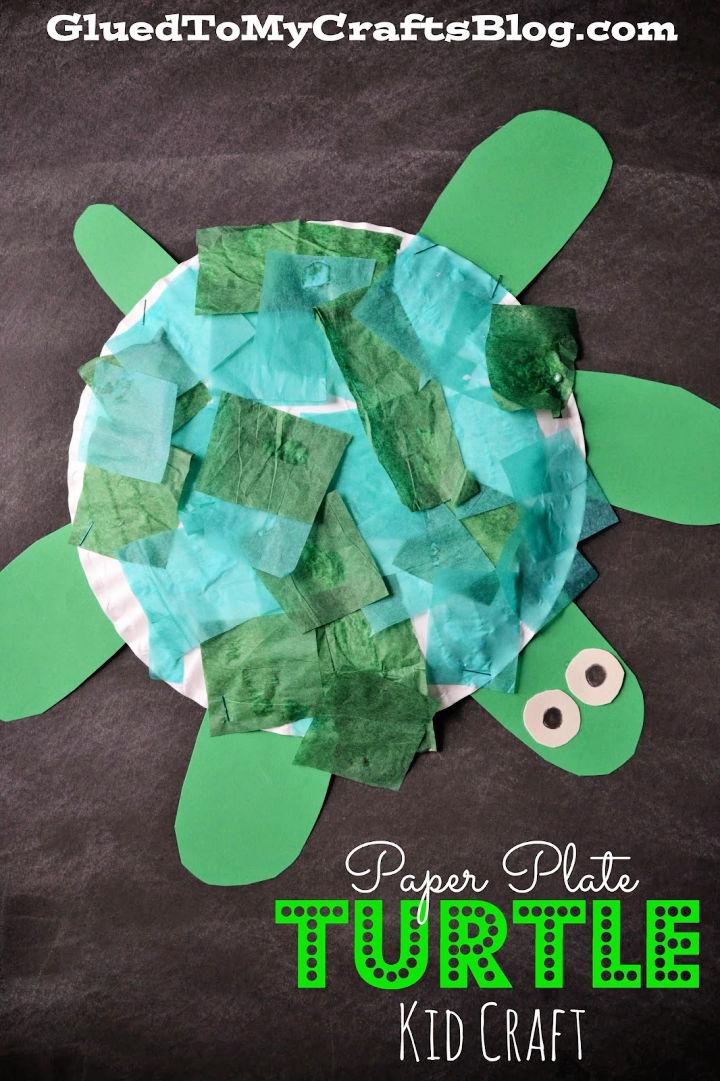 Paper Plate Turtle Kid Craft