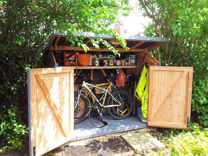 Plywood Bike Storage Shed