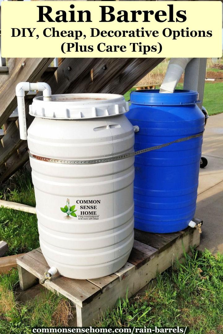 Rain Barrel for Rainwater Collection