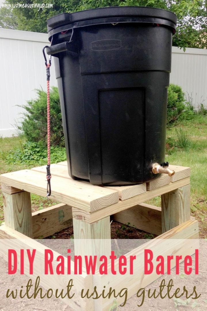 DIY Rain Barrel from a Trash Can