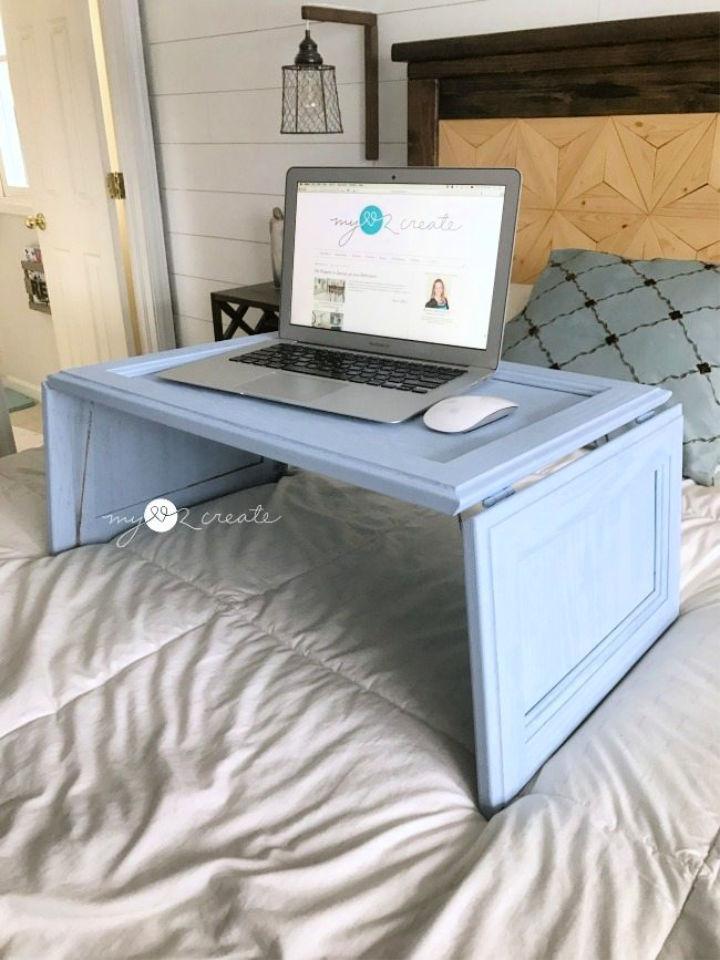 Repurposed Cupboard Door Lap Desk