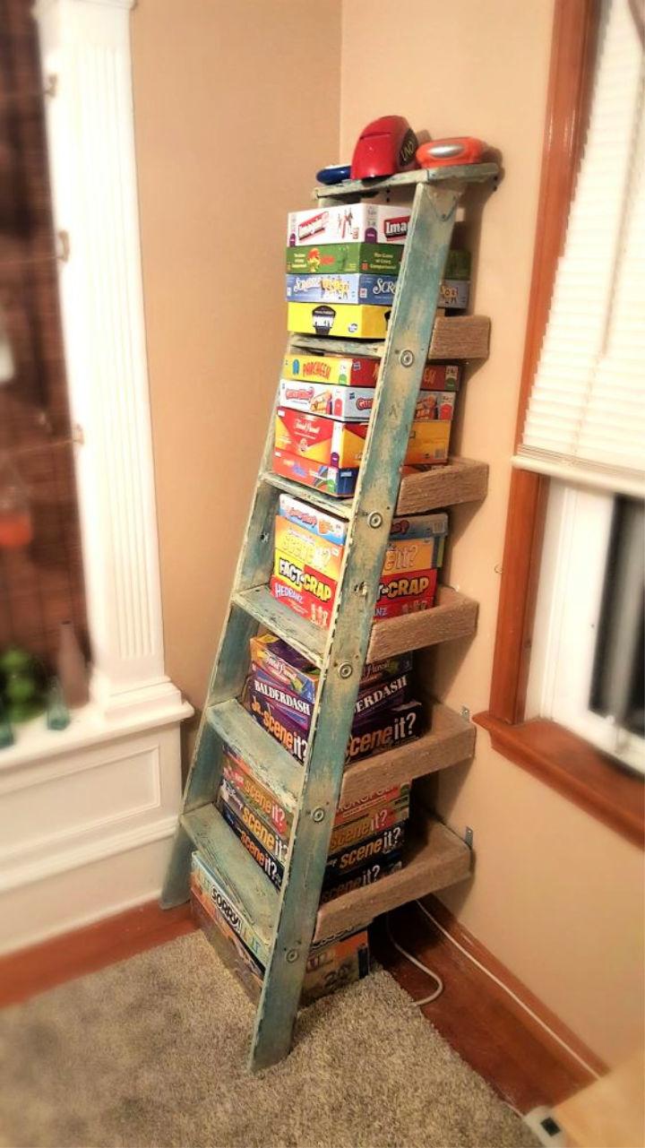 Repurposed Ladder Shelf Ideas