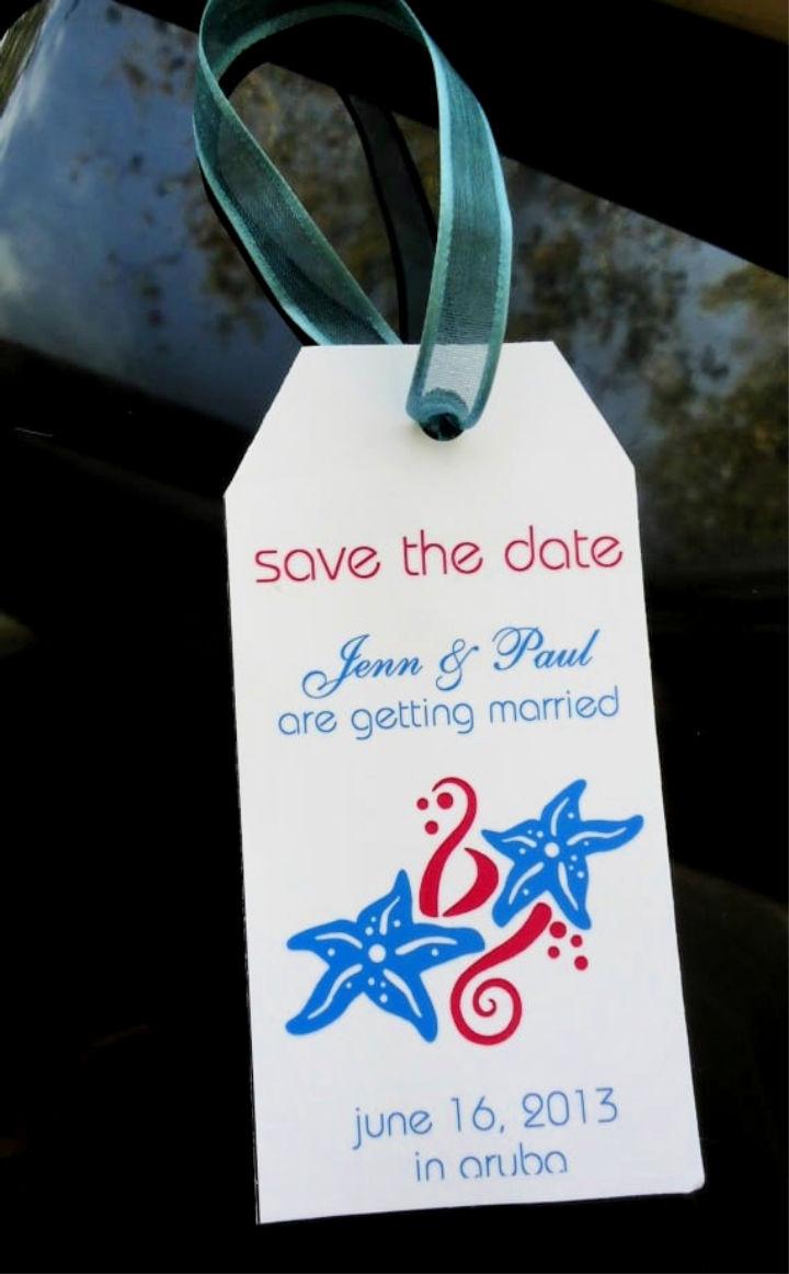 Save The Date Luggage Tag Ideas