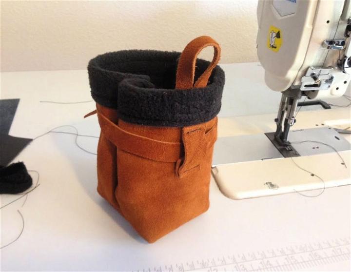 Sewing a Suede Chalk Bag
