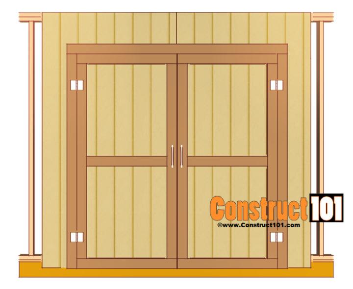 Shed Door Plan for Single and Double Door