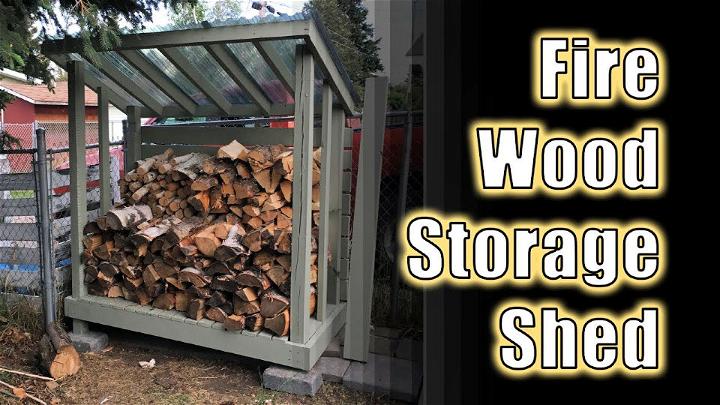 Simple DIY Firewood Shed