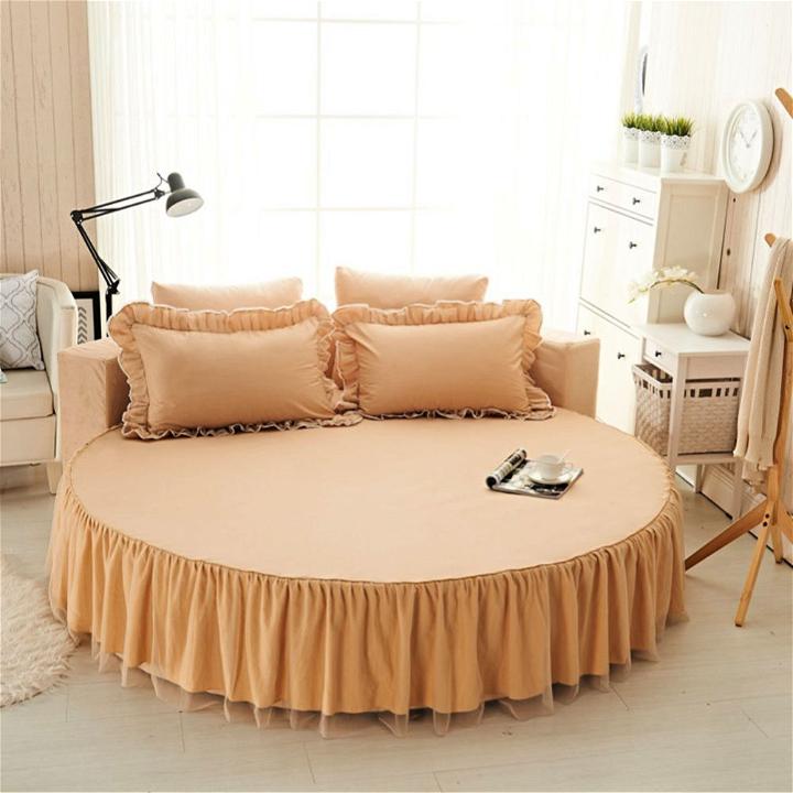 Simple Round Bed Design