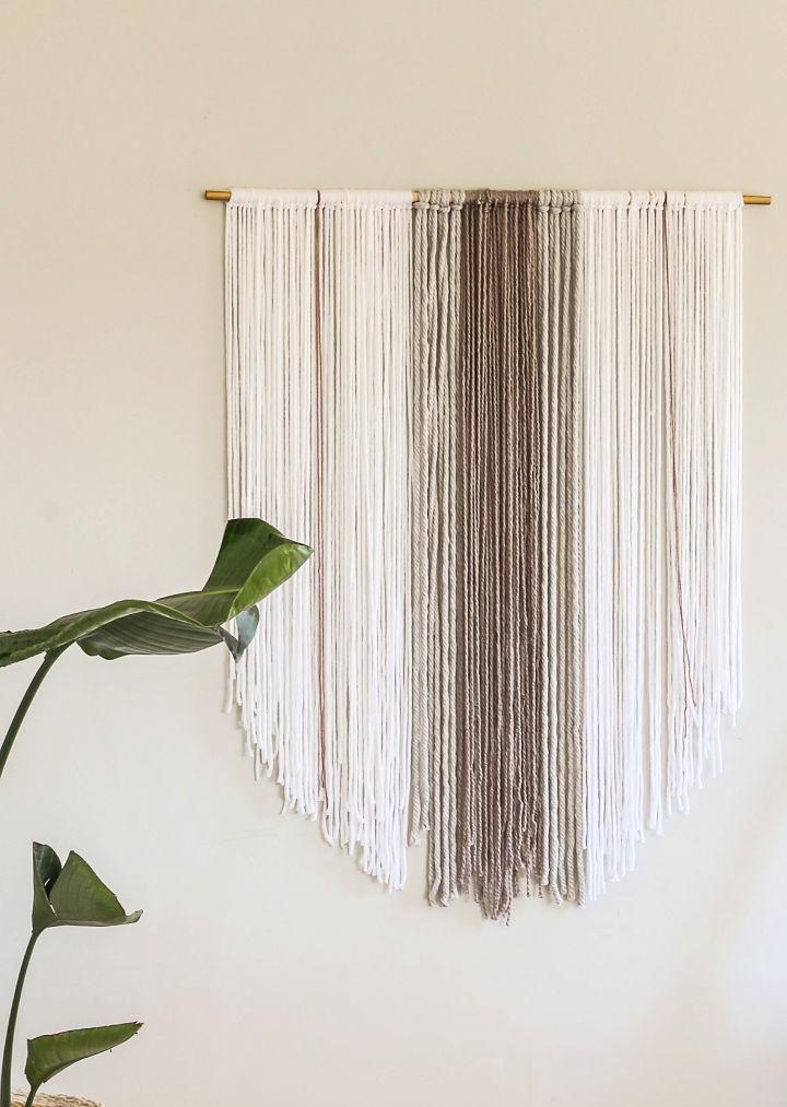 Making a Wall Hanging Yarn Tapestry