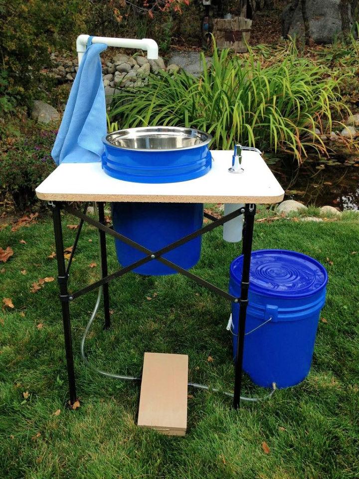 Tent Camping Sink Ideas