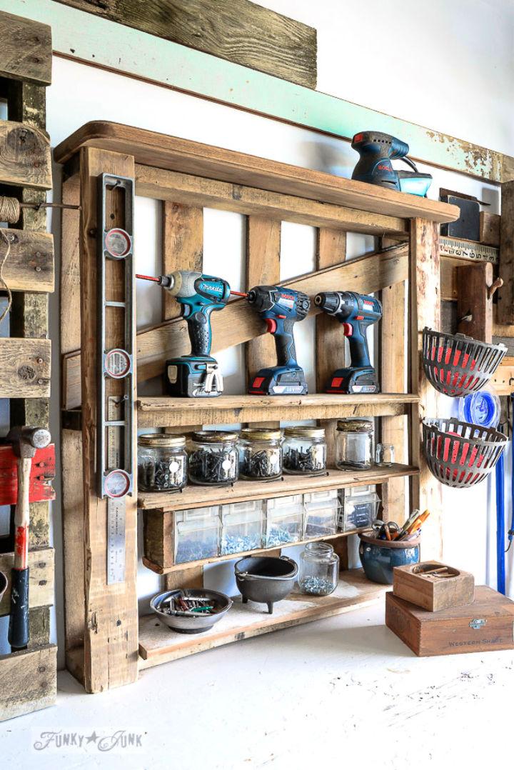 Cheap DIY Pallet Wood Tool Organization