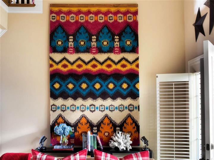 Turn a Rug Into a Wall Art Tapestry