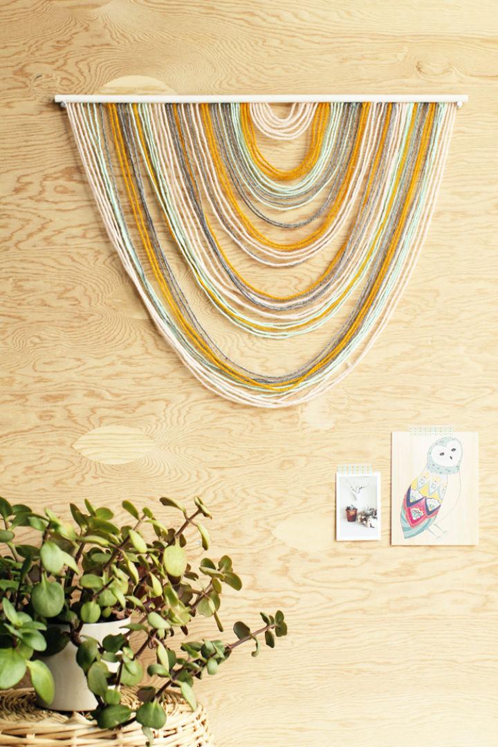 How to Make a Wall Hanging Yarn Tapestry