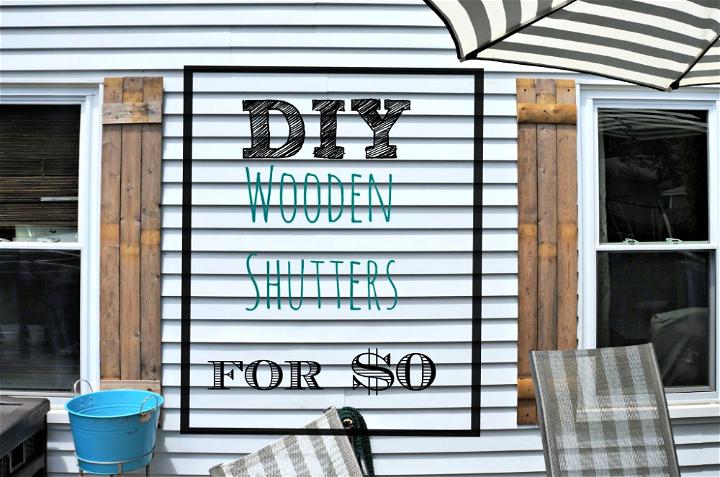 DIY Wood Shutters Under $0