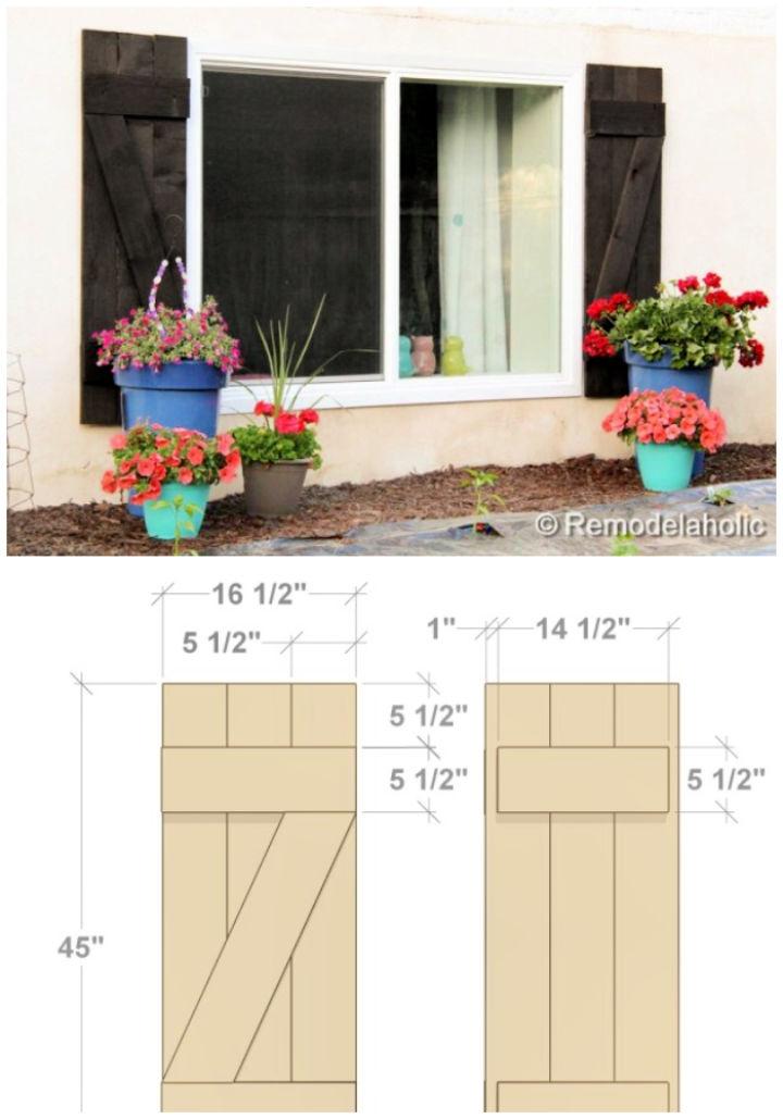 Make a Wood Shutters Under $40