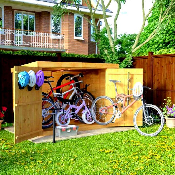 Wooden Bike Storage Shed