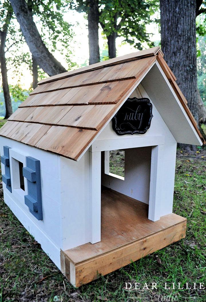 DIY Wooden Large Dog House