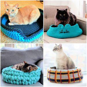 free crochet cat bed patterns