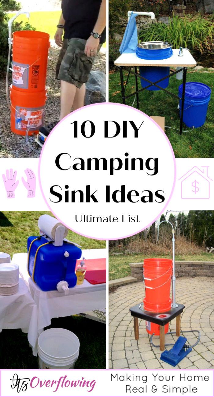 Homemade Camp Kitchen With Sink Things In The Kitchen   10 DIY Camping Sink Ideas That You Can Easily Make 