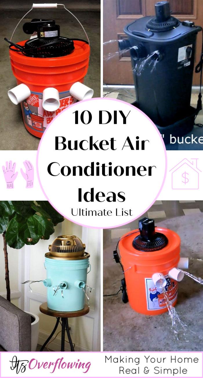 10 Homemade DIY Bucket Air Conditioner Ideas DIY AC